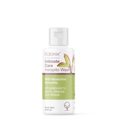 Kolorex Intimate Care Horopito Wash pH Balanced Body Wash for Men & Women with Horopito Aloe Vera & Tea Tree Gentle Cleanser for Sensitive Areas 100ml