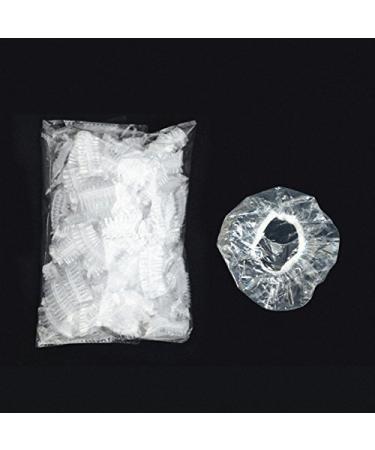 100 Transparent Disposable Ear Protector Covers - Shower Cap Style - Buy Online on GoSupps.com