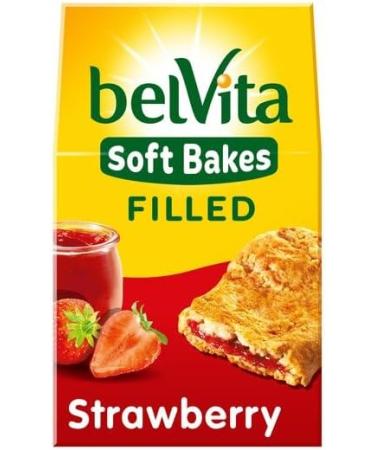 Breakfast Biscuit Bundle with Belvita Soft Filled Chocolate Hazelnut Bars 250g x2 and Soft Filled Strawberry Bars 250g x2 (4 Pack) - Buy Online on GoSupps.com
