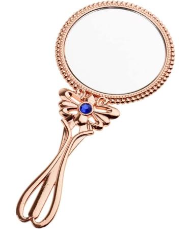 Vintage Style Handheld Mirror for Travel Makeup - Beauty Cosmetic Ladies Hand Mirror - Buy Online on GoSupps.com