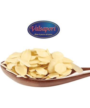  HOME LINE Valsapori - Raw Roasted Almonds - 500g Pack - Origin: Sicily | Raw unroasted Italian almonds - Peeled almond flakes - Dried fruit snack - Rich in fiber and vitamins - Buy Online on GoSupps.com