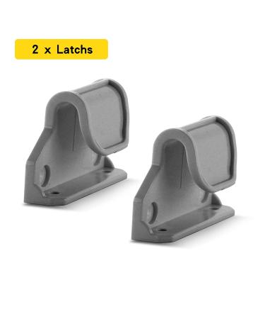 Dearlomum Retractable Baby Gate Replacement Parts - Original Hardware Set (Grey) | 2 Latches, 2 Brackets, 1 Set of Screws | Compatible with Asin B09K7GXDVT/B09K7J4PH2/B09XMRJ87H - Buy Online on GoSupps.com
