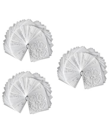 NUOBESTY 108 pcs Painting Square Plastic Kit Circle Fashion White Accessories Spraying Mixed Template Whitex3pcs 9X9cmx3pcs