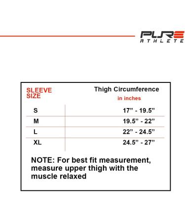 Full Leg Compression Sleeve - X-Large Black Hamstring & Knee Support | International Shipping - Buy Online on GoSupps.com