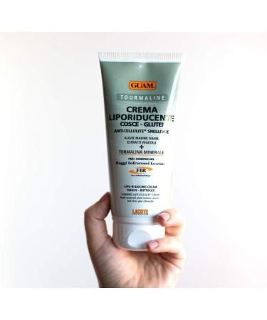 Guam Lipo Reducing Tourmaline Fir Cream for Thighs & Buttocks | Slimming & Cellulite Cream with Sea Algae | Made in Italy 200ml - Buy Online on GoSupps.com