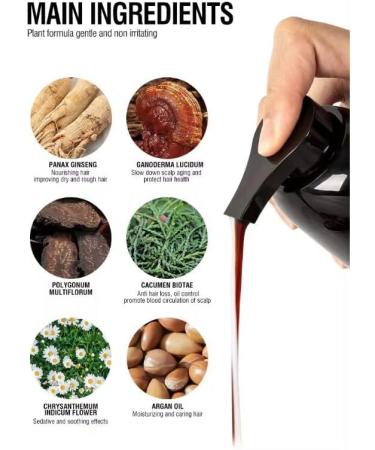 Grey Reducing Natural Black Hair Colour Shampoo (400ml) Hair Treatment for Grey Hair Coverage in 15 Minutes - Hair Coloring for Men Women All Hair Types - Natural Black Hair Dye - Ammonia Free - Buy Online on GoSupps.com