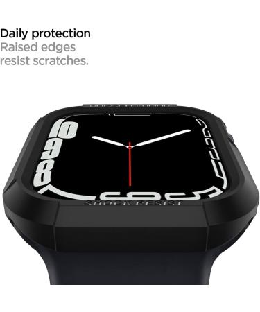 Spigen Rugged Armor Apple Watch Case Series 8/SE2/7/6/SE/5/4 45mm/44mm - Black - Buy Online on GoSupps.com