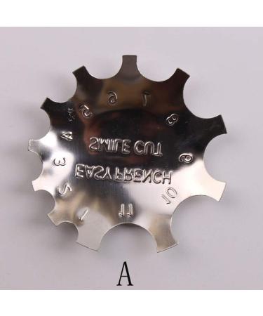 Stainless Steel Easy French Tips Smile Line Metal Cutter Edge Trimmer Nail Template DIY Nail Art - (Color: A) - Buy Online on GoSupps.com