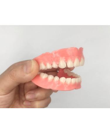 Healthyare DIY Full Set Denture Kit for Improved Smile - Top & Bottom Fake Teeth - Buy Online on GoSupps.com
