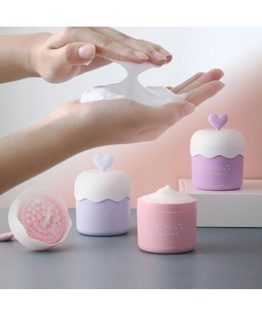 UQMIQURA Face Cleanser Foamer Cup Cute Face Cleanser Bubbler Foam Bubble Maker Travel Skin Care Foam Foamer Cup Facial Cleanser for Girls Face Wash Shower Tools - Buy Online on GoSupps.com