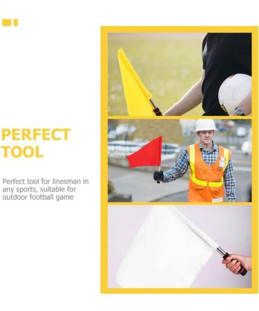 Yardwe 3pcs Hand Flags - Sports Referee Flags for Soccer, Volleyball & Football - Buy Online on GoSupps.com