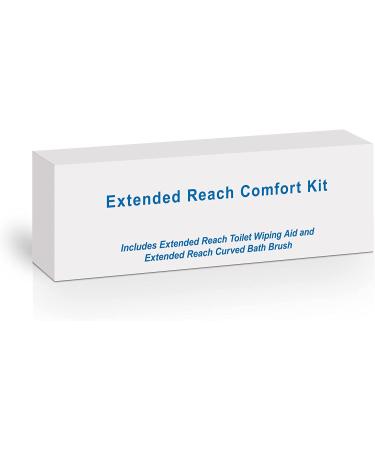 Extended Reach Comfort Kit for Accessibility - Long Reach Toilet Wiping Tool and Bath Brush for Elderly, Pregnant, and Physically Challenged - Buy Online on GoSupps.com