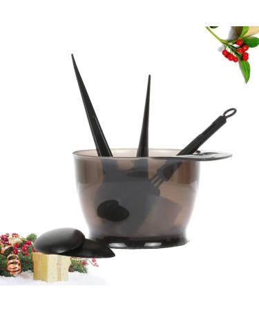 Lurrose Hair Dye Kit - 5-Piece Tinting Tools Set with Bowl Brush and Earmuffs for Home & Salon Use - Black Hair Dyeing Accessories - Buy Online on GoSupps.com