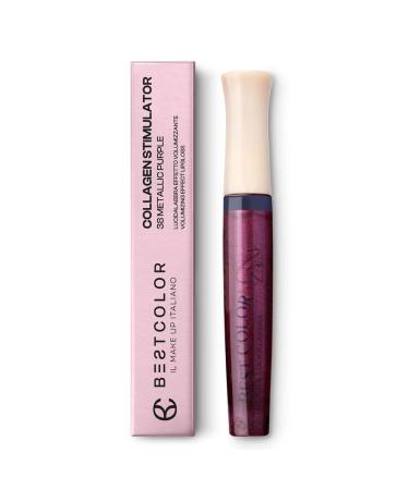BEST COLOR Best Color Collagen Stimulator Lip Gloss Volumising Effect 38 Metallic Purple 5 ml
