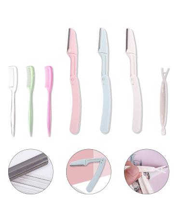 6 Pieces Ladies Face Razor Set - Eyebrow Shaper & Double Eyelid Fork for Men & Women - Buy Online on GoSupps.com