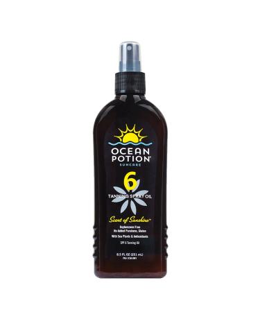 Ocean Potion SPF 6 Tanning Spray Oil  8.5 Ounce