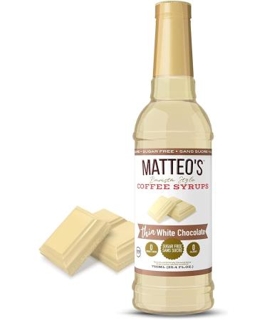 Matteo's Barista Style Sugar Free Coffee Syrup - 4 Flavor Variety Pack No Calorie & Sugar Free Coffee Flavoring Syrup White Chocolate Delicious Coffee Syrup 0 Calories - Buy Online on GoSupps.com