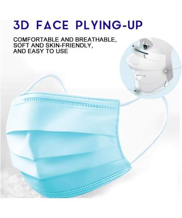 50 pcs Disposable Face Maks Products 3 Layers for Protection - Buy Online on GoSupps.com