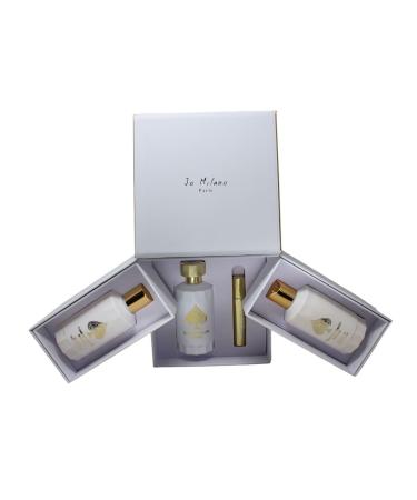 Jo Milano Game of Spades Royale 4-Piece Gift Set Unisex (3.4 Oz Parfum Spray + 6.8 Oz Body Cleanser + 6.8 Oz Body Cream + 0.27 Oz Refillable Atomizer) 4.32 Fl Oz (Pack of 4) - Buy Online on GoSupps.com