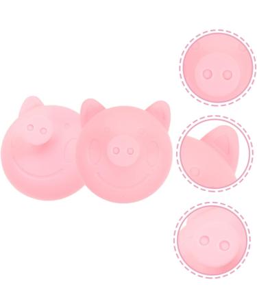 Minkissy Baby Mucus Removal Tool | 2-Piece Sputum Extractor for Toddlers | Silicone Burping Helper & Digestion Aid - Cartoon Pink 8.4x7.7cm - Buy Online on GoSupps.com