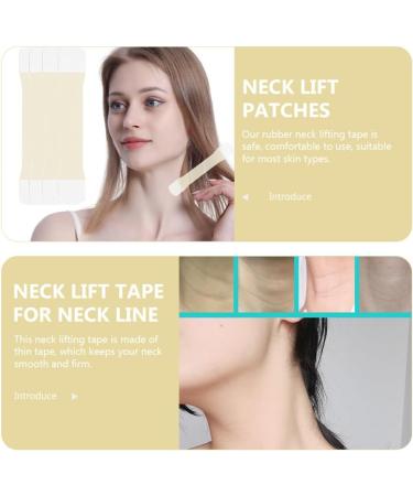 EXCEART Neck Lifting Tape 4PCS Instant Neck Facial Lifting Stickers Bands Adhesive Neck Lift Patch for Double Chin Jowls A As Shown a - Buy Online on GoSupps.com