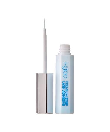 KISS i-gloo Clear Strip Lash Adhesive | Hypoallergenic, Dermatologist Tested, Formaldehyde Free | Strong Eyelash Glue with Brush Tip Applicator - 0.17 Ounce - Buy Online on GoSupps.com