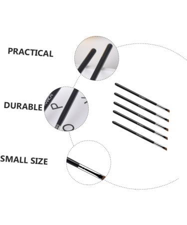 FOMIYES 10 Pcs Makeup Brush Eyeliner Makeup Tool Eye Brush Eyeliner Brush Flat Brush Girl Multipurpose 16x0.7cmx2pcs Blackx2pcs - Buy Online on GoSupps.com