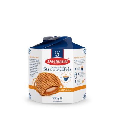 Daelmans Stroopwafels - Caramel Stroopwaffles - 230 gram per Hexa Box - Authentic Dutch Caramel Waffle - Stroopwaffels 1
