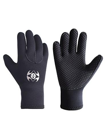 Dizokizo Diving Gloves 3mm Neoprene Gloves Thermal Anti-Slip Wetsuit Gloves for Men Women Diving Snorkeling Swimming Surfing Sailing Kayaking XLpalm width: 3.94-4.33"