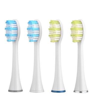 Dental Care Tools 4 D903 / D904 Replacement Brush Heads (Black) for Mornwel D01 (Color : White)