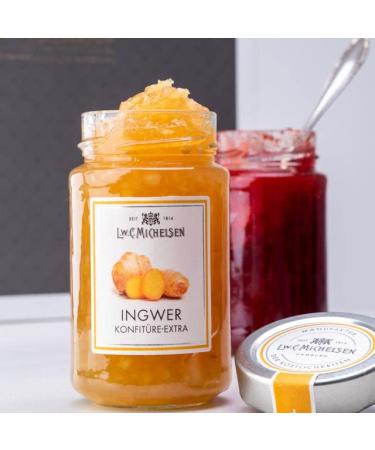 L.W.C. Michelsen Ginger Jam 280g - Fruity & Slightly Sharp | All-Natural No Additives | Premium Quality Jam with Real Ginger Pieces - Buy Online on GoSupps.com