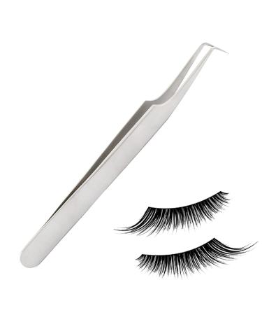 Volume Tweezers Stainless Steel Ultra Rigidity L-Shape Tip Beauty Eyelash Extension Tool ELT-033 by G.S Online Store