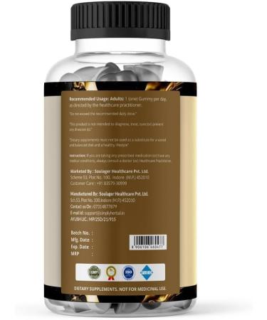 Himalayan Resin Shilajit Gummies for Men Gummies 85+ Trace Minerals & Fulvic Acid Natural Energy & Vitality Support (2) 30 Count (Pack of 1) - Buy Online on GoSupps.com