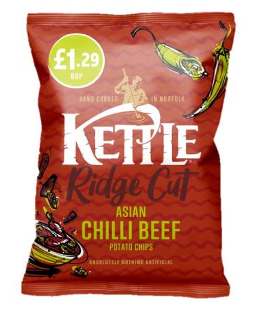 Kettle Asian CHILLI BEEF Crisps (12 80g) 80g 12