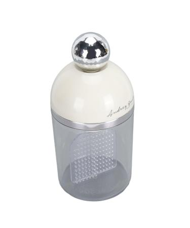 DAUZ Face Wash Foam Maker Bottle Portable Electric Facial Cleanser Foam Cup Rechargeable Waterproof for Travel (White)