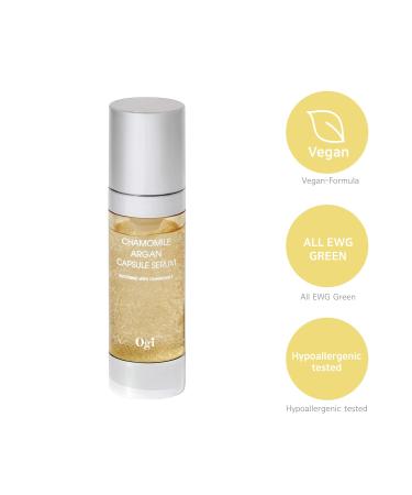 Buy Ogi Chamomile Argan Capsule Serum - Vegan Soothing Moisturizing Anti-Aging | EWG Green 1.01 fl. oz. - Perfect for All Skin Types - Buy Online on GoSupps.com