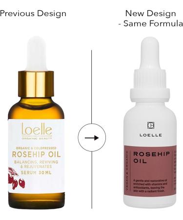 Loelle - 100% Pure Rosehip Oil for Face with High Vitamin E Content - Regenerating Remedy Against Eczema and Scars - Anti-Wrinkle Moisturiser - Harvested in Chile (30ml) - Buy Online on GoSupps.com