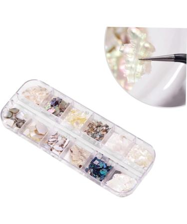 FRCOLOR Storage Box sequin outfit kit de manicura sequin suit nail nail decoration nail Jewelry kit nail nail Accessories manicure semicircle shell Storage Boxes - Buy Online on GoSupps.com