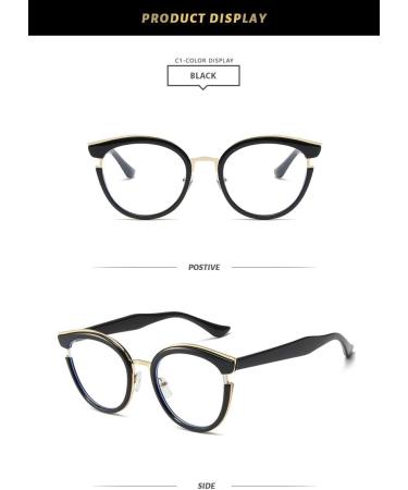 SERONI TR90 Blue Light Blocking Glasses for Men & Women - Anti UV Ray Computer & Reading Glasses - 52mm Round Frame - Buy Online on GoSupps.com