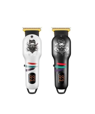 Professional Cordless Hair Clippers & Beard Trimmer for Men - Rechargeable Barber Clipper (White) | International Shipping Available - Buy Online on GoSupps.com