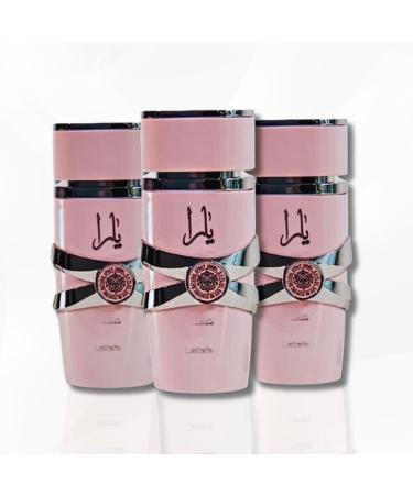 Lattafa Yara for Women Eau de Parfum Spray 3.4 Ounce (Pack of 3) 3.4 Fl Oz (Pack of 3)