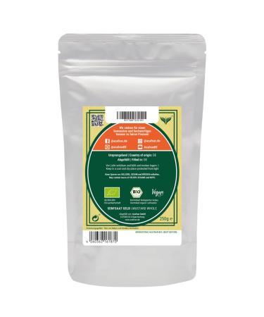Buy Organic Yellow Mustard Seeds (500g) - Azafran | Premium Mustard Grains for Cooking & Homemade Mustard | International Shipping Available - Buy Online on GoSupps.com