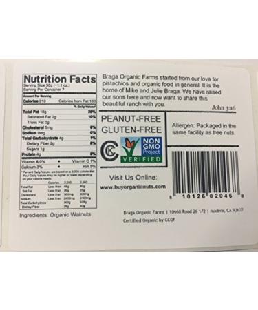 Braga Organic Farms Organic Walnuts - 2 lb | Premium Quality Nuts - Buy Online on GoSupps.com