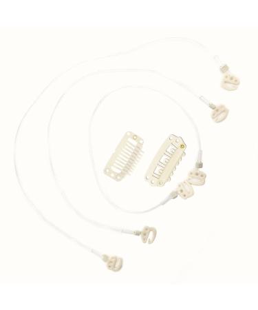 Blonde Wire for Hair Extensions - 8pcs Invisible Elastic Fish Line Replacement with Clips 18.5cm 24.5cm 30cm - Buy Online on GoSupps.com