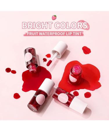 Beliky Girl 2 Pieces Lip and Cheek Paint Moisturizing Lip Gloss Makeup Lipstick Durable Waterproof Mini High Color Rendering Silky Lip Balm Watermelon and Cherry - Buy Online on GoSupps.com