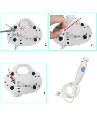 Replacement White Press Button Hose & Handle for WaterPik Ultra Flosser - WP-100/660/900/310/861/450 Repair Kit - Buy Online on GoSupps.com