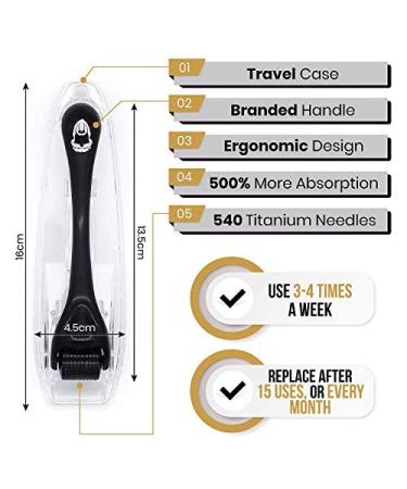 KING LEONIDAS Beard Kit: Organic Oil, Titanium Derma Roller & Natural Balm - Men's Grooming & Beard Care Set - Buy Online on GoSupps.com