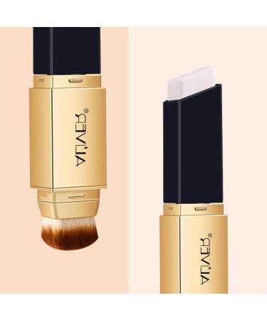 Color Changing Foundation Stick and Concealer with Brush - Full Coverage for Dark Circles, Pores, Acne Marks, and Fine Lines - Waterproof and Sweatproof - Perfect for Creating Nude Makeup - Buy Online on GoSupps.com