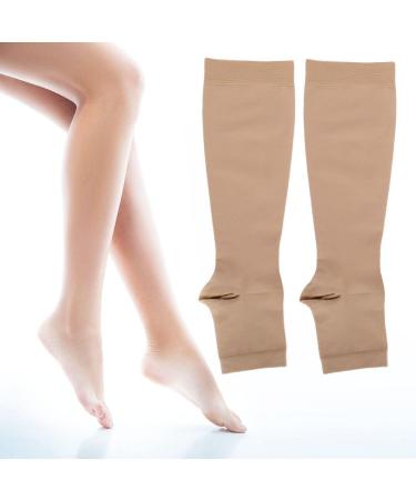 Unisex Varicose Veins Compression Stockings - Anti-Fatigue Thigh High Open Toe for Improved Circulation - Buy Online on GoSupps.com