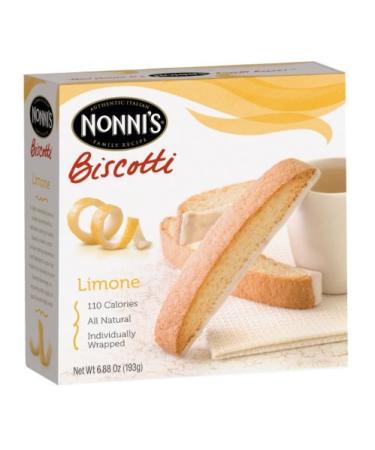 Nonni's Biscotti Limone 6.88 oz 2 Pack Lemon 6.88 Ounce (Pack of 2)